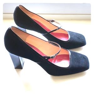 Kate Spade black Suede heels🖤